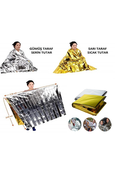 nelerbulurum SOĞUK VE SICAK tutan çok amaçlı Acil Durum Battaniyesi Deprem Ne...