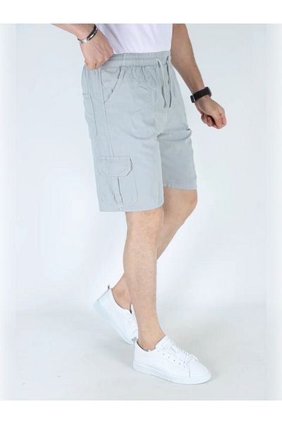BEYAZTOPTAN Men's Hambez 100% Linen Commando Pocket Shorts