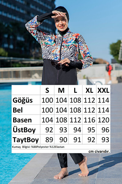 REMSA Tam Kapalı Tesettür Mayo 25217-1 Siyah