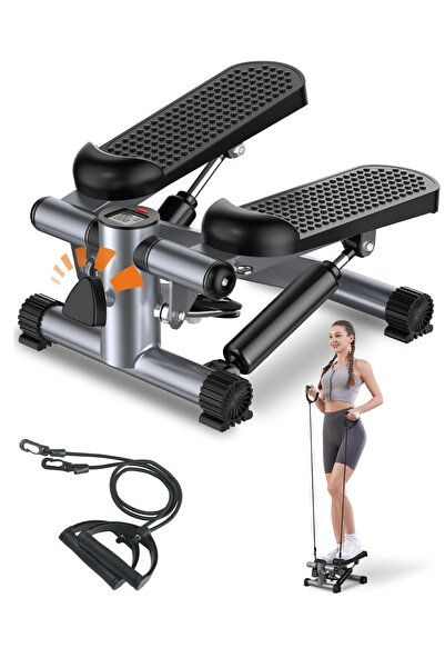 kochler Direnç Lastikli Mini Stepper Egzersiz Aleti -Kaymaz Pedallı Kardiyo C...