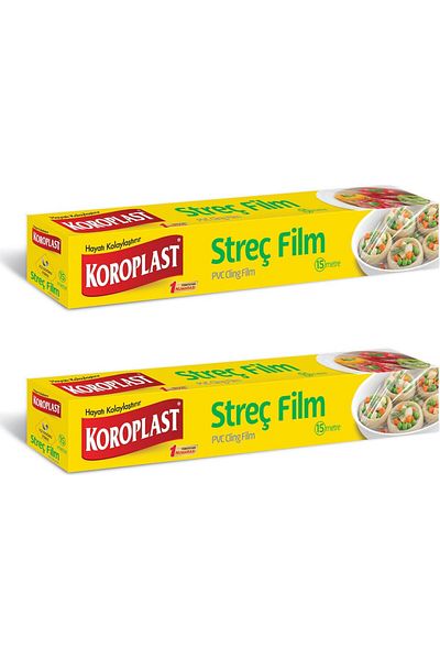 Koroplast 15 Meter Stretch Film - 2 Pcs