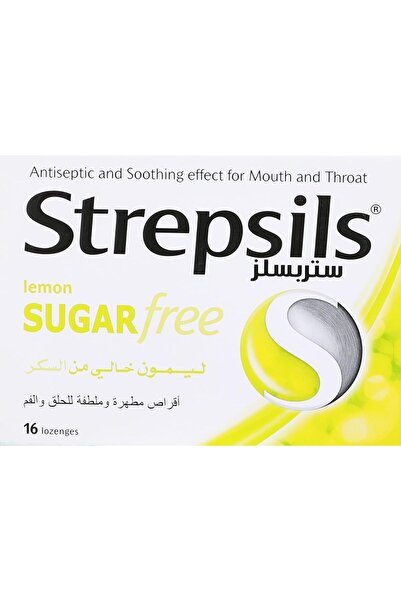 STREPSİLS ستربسلز خالي من السكر 16 قرصًا