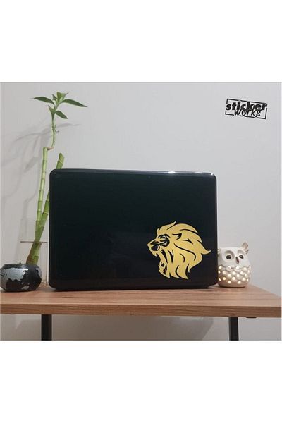 Sticker Works ملصق الكمبيوتر المحمول الأسد