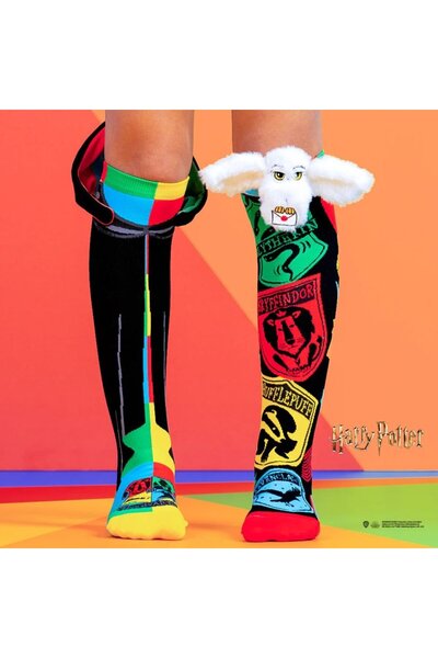 MADMIA Șosete lungi colorate Madmia unisex fantasy Hogwards si Hedwig 6-99 ani