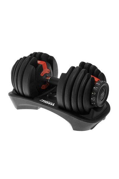 Fitness World معدات تدريب تمارين الصالة الرياضية دمبل قابل للتعديل 24 كجم