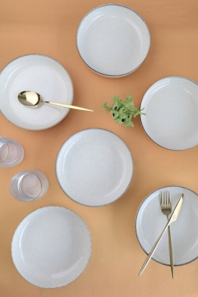 Kütahya Porselen Moderna Pit Plate Cinnamon 20cm 6 Pcs