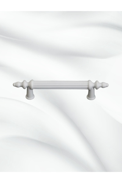 MKLAKS 128 mm White Plastic Drawer Pipe Handle – Stylish and Durable Design