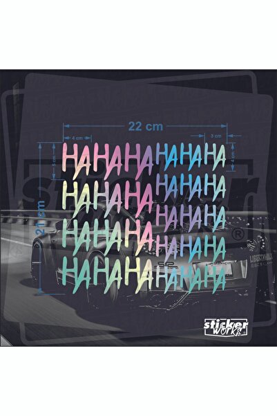 Sticker Works 27 قطعة من ملصقات Hahaha (المحرك، السيارة، الخوذة، الكمبيوتر، ا...