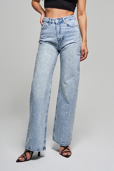 its basic Snow Color from Femininity T-4S5-3 Soon 100% Koton Denim Bright Stone Design