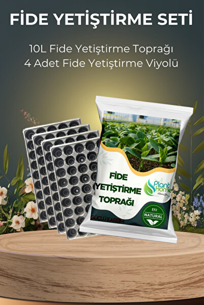 Plant Home Power Mix Fide Yetiştirme Seti - 10 Litre Fide Yetiştirme Toprağı ...