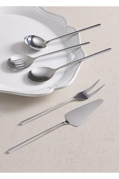 The Mia Silver 5 Piece Giallo Service Set