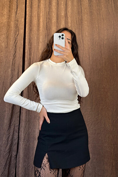 Damla Demli جسم قصير من قماش الكتان