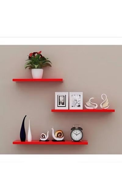 co arma Modern Design Rectangular Wooden Wall Mounted Shelf 100*28 cm