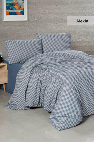 HILL TEKSTİL Husă de pilota vopsită cu fire de bumbac 100% 200x220 cearșaf pe...