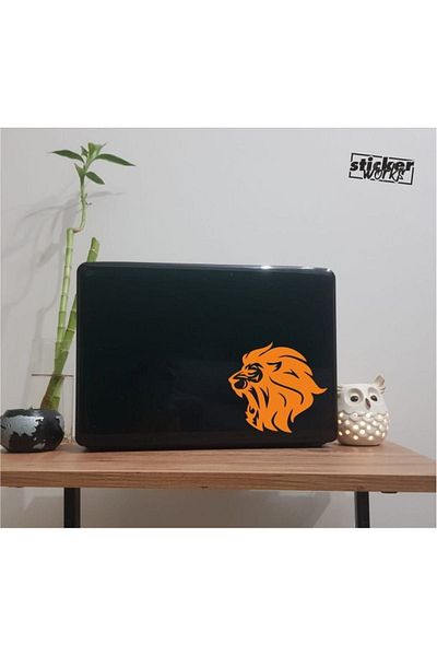 Sticker Works Lion Laptop Sticker