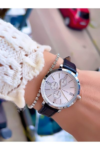 Frank Alex Gülşen Koltuk - Roman Leather Cord Watch and Bracelet Shape Gift