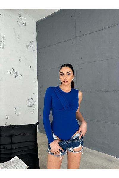 Simala Blue Single Sleeve Sandy Body Suit