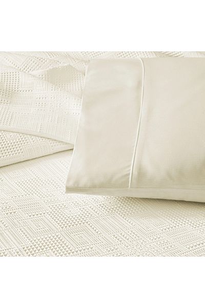 Taç Crown Jacquard Double Person Pichet Set Vignes Cream