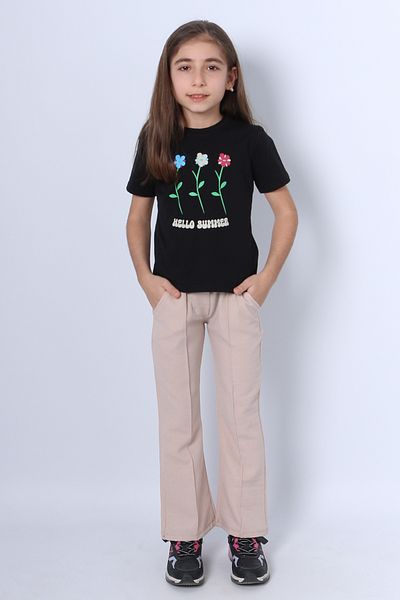 HÇM Girl's Double Suit Spanish Leg Flower Printed D46