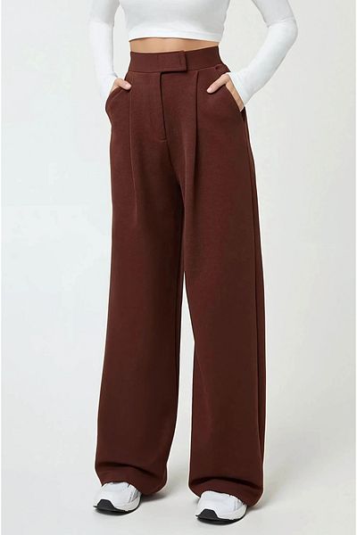 Hiccup Παντελόνι Palazzo Crepe με ψηλόμεσο Lycra Velcro