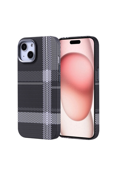 m.tk moveteck Apple iPhone 13  Kılıf Aramid Fiber Karbon Görünümlü Ultra  Inc...