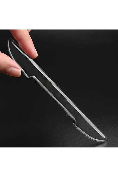 Yıldız Accessory 4Pcs Car Door Edge Bumper Transparent Anti Scratch Guard Strips Rearview Mirror Protector Sticker