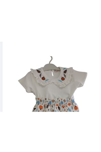 İncilay Kids Детски костюм с къс ръкав и джобна пола за момиче, 3/7 години