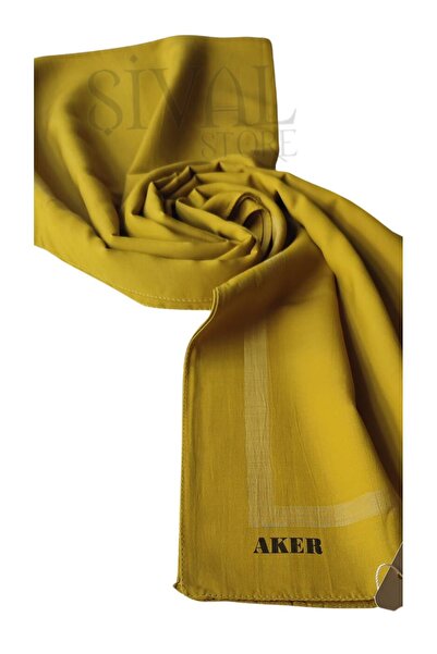 Aker Oil Green Straight Cotton Shawl 962