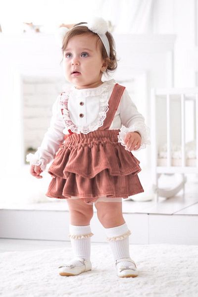 Minytrendy Vintage Baby Girl Shorts Bodysuit Eid Dress Gift