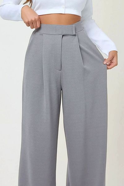 Hiccup Παντελόνι Palazzo Crepe με ψηλόμεσο Lycra Velcro