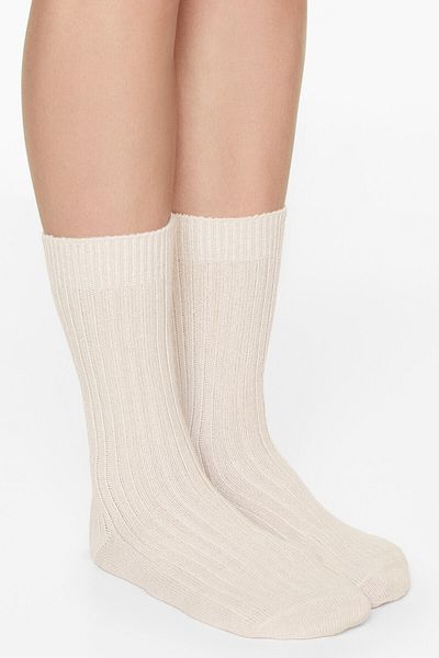 Oysho % 15 cashmere % 10 yün classic çorap
