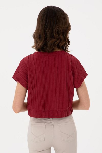 U.S. Polo Assn. U.S. Polo Assn. Women's Crop Top Above Collar T-Shirt G082Sz011
