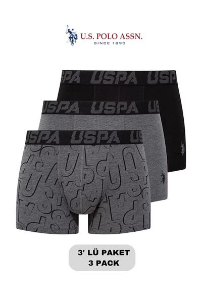 U.S. Polo Assn. Male, Licensed, Uspa, 3 Boxer Set (Boxed)
