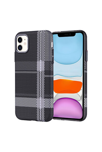 Rivor Apple iPhone 11 Uyumlu Kılıf Magsafe Şarj Özellikli Karbon Fiber Görünü...