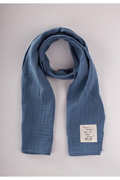 Cigit Παιδικό Κασκόλ 25x140 cm Indigo Blue