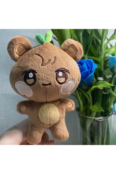 Choice Jongho 10CM Kpop ATEEZzz Plush Pendant Keychain Aniteez Design Hongjoong Seonghwa Yunho Yeosang San