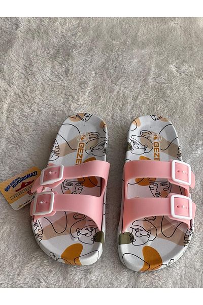PUREFY Gzr Anatomical Table Adjustable Buckle Beach and Bathroom Slippers - for Pool, Balcony, Terrace, Street