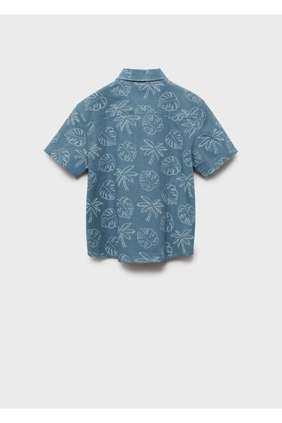 MANGO Kids Tropical Patterned Shirt