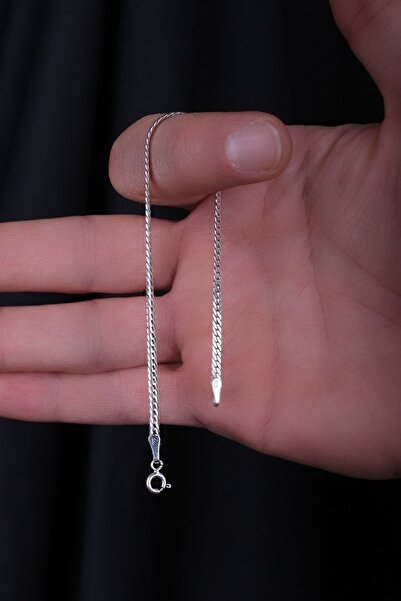 ENCİLİ SİLVER 925 Ayar Gümüş 2,5 Mm İtalyan Ezme Örgü Model Zincir Model Bile...