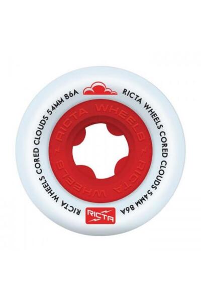Ricta عجلات لوح التزلج Cored Clouds مقاس 54 مم 86A [مجموعة/4]