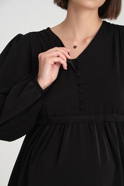 KATLİN MATERNİTY WEAR Pregnant Jessica Fabric Tunic with Front Opening Button Detail (breastfeeding)