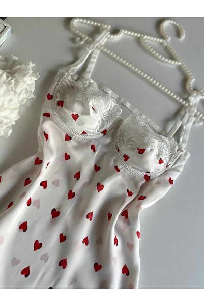 ELORİA Νυχτερινό Μελωδικό Σατέν Νυχτικό