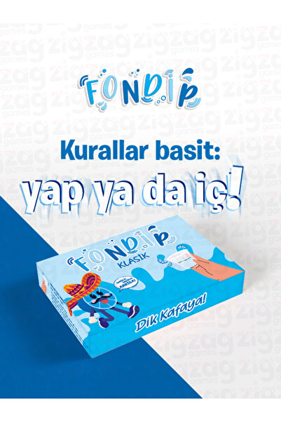 Zigzag Fondip Klasik | Eğlencenin ve Cesaretin Zirvesi | Doyasıya eğlenmek için hazır mısın? | 150 Kart