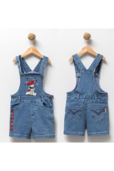 BabyCadde Şortlu Kot Salopet