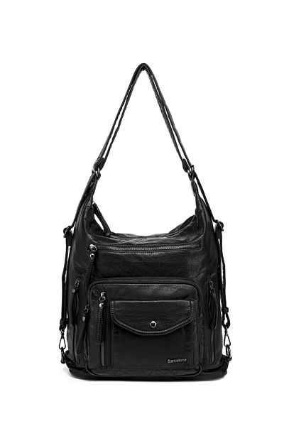 BARCELONA 21K Washed Leather Both Back and Shoulder Women's Bag 21-K Barcelona 1580-6