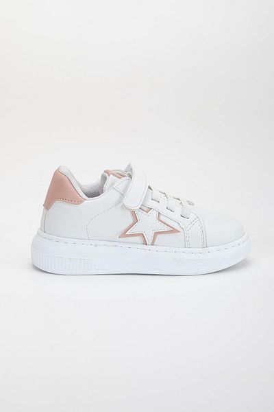 Dilimler Ayakkabı Girl's Sports Shoes - Powder Velcro Star Model Stitched Sole