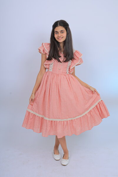 LAMİS FASHİON فستان بتلات الربيع