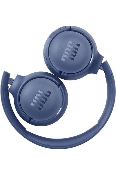 JBL Tune 510Bt Wireless On-Ear Headphones - Pure Bass - 40H Battery Fast Usb Type-C - Foldable Blue