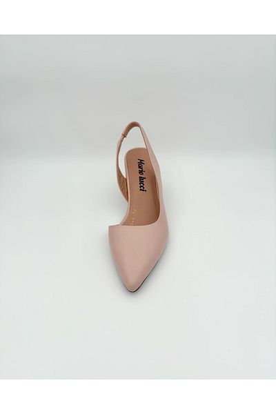 Mariolucci Women's High Heel Shoes Powder Leather