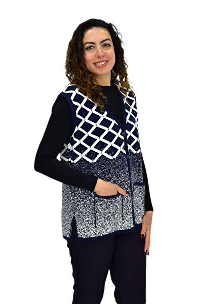 BAGLAN Жіночий трикотажний жилет з кишенями ASY BGL-ST04131